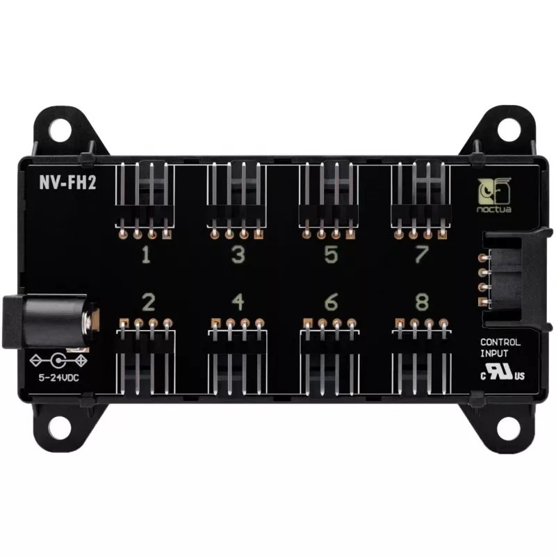 Conjunto de hub de ventoinhas Noctua Powered Fan Hub NV-SPH1 preto