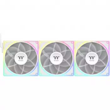 Pack de ventoinhas THERMALTAKE TOUGHFAN EX 140 ARGB Sync White — 140 mm, pack de 3