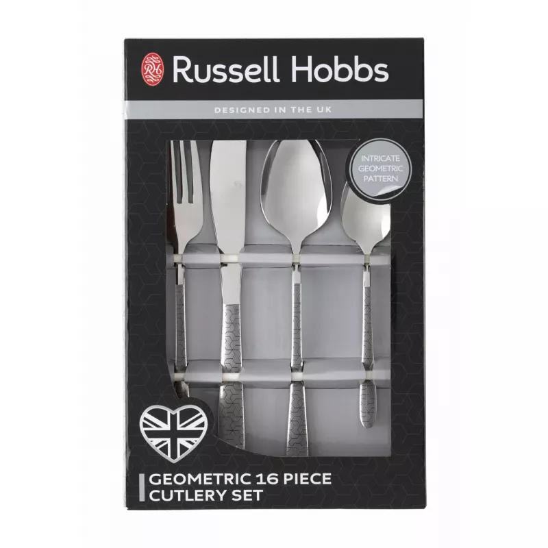 Conjunto de talheres Russell Hobbs BW04303EU7 24 peças aço inoxidável – garfos, facas, colheres