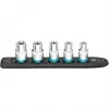 Conjunto de chaves de caixa Hazet 900E-SR/5 — encaixe 1/2 polegadas TORX E12–E20 chaves de caixa curtas