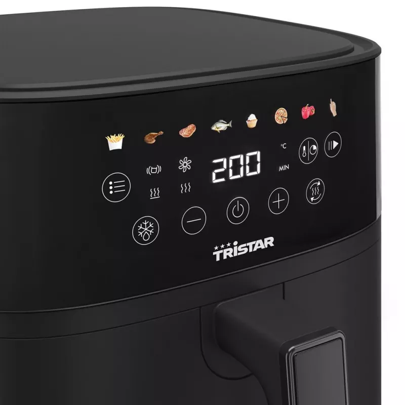 Fritadeira de ar digital Tristar | FR-9060 | Potência 1700 W | Capacidade 6 L | preto | tecnologia de ar quente