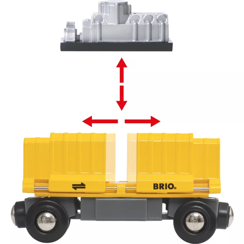 Comboio BRIO Three-Wagon Cargo Train
