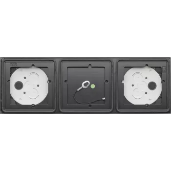Caixa de superfície GIRA 5503910 para intercomunicadores, metal, antracite, 319,5 × 106,5 × 25,4 mm