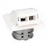 Tomada de parede de fibra ótica FTTH Digitus DN-93201 adaptador SC/LC 86x30x86mm