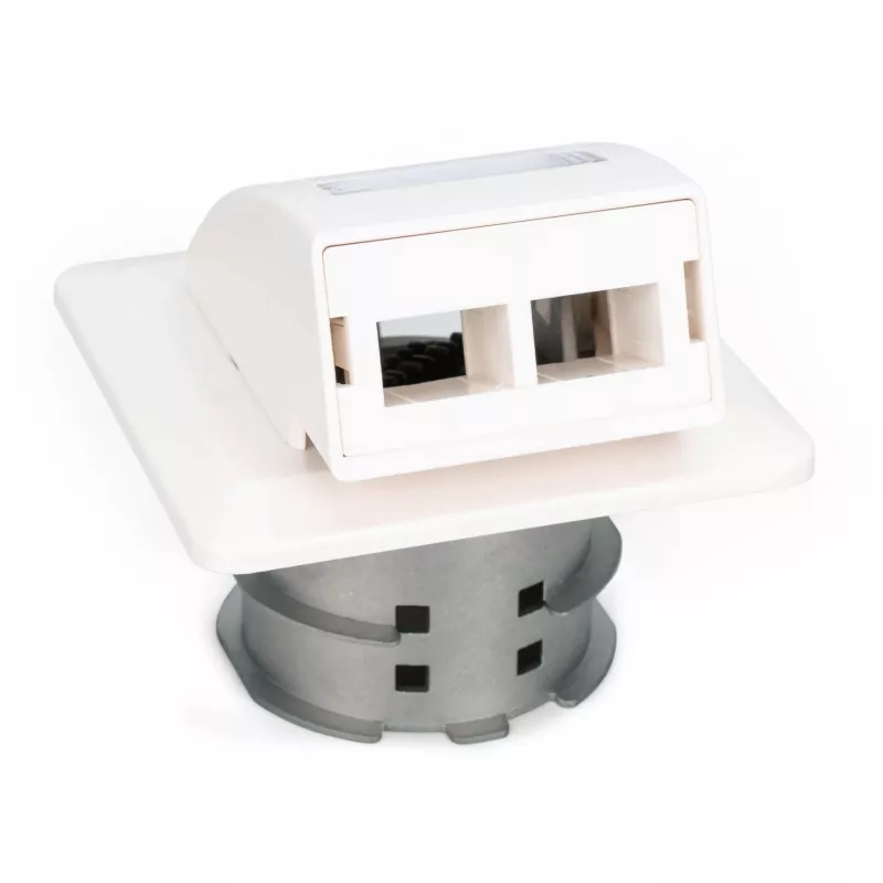 Tomada de parede de fibra ótica FTTH Digitus DN-93201 adaptador SC/LC 86x30x86mm