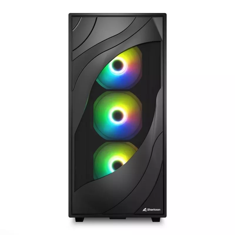 Sharkoon REBEL C80G RGB Midi Tower preto