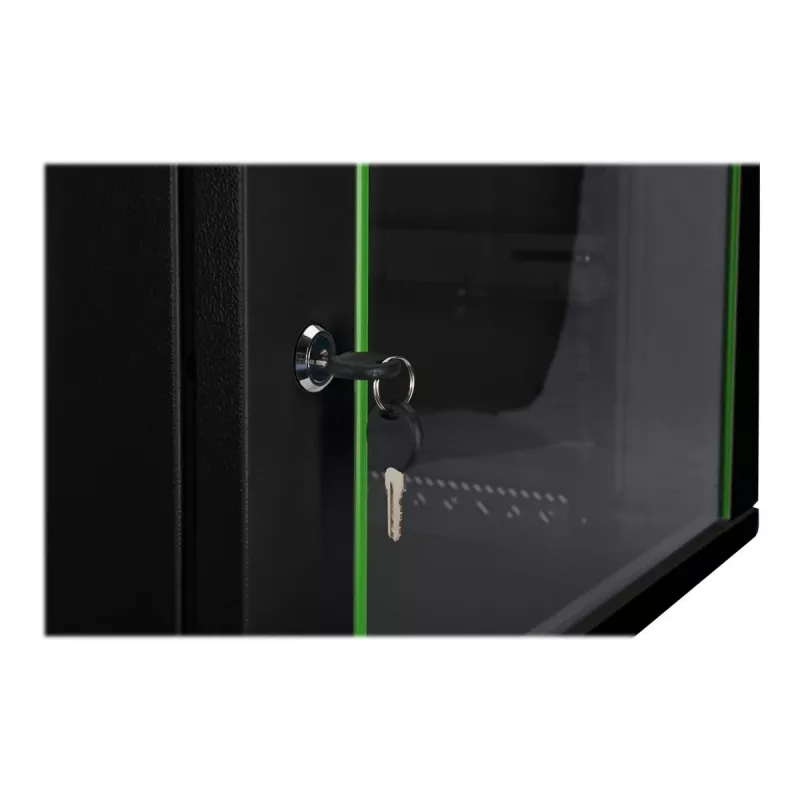 DIGITUS Dynamic Basic DN-19 16-U-EC-SW - armário - armário de rede - adequado para montagem na parede - RAL 9005 - 16U - 48,3 cm (19 polegadas)