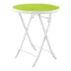 Conjunto de mobiliário de jardim Black Forest pequeno, duas cadeiras + mesa branca e verde