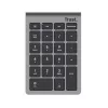 Teclado numérico TRUST Xalas 22 teclas RF Wireless Teclas tesoura para portátil/PC, Prateado, 94 g