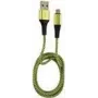 Cabo LC-POWER USB-Micro-1M-7 1 m preto/verde, USB-A para Micro-USB (LC-C-USB-MICRO-1M-7)