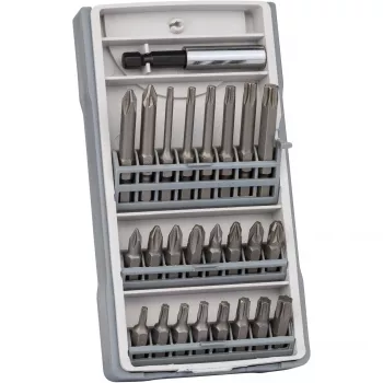 Conjunto de chaves de fendas 25 peças T10, T15, T20, T25, T30, T40, PH2, PZ2 comprimento 25 mm, 49 mm