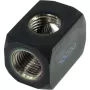 Terminal de ligação Alphacool HF TEE T redondo G1/4 - Deep Black (17030)