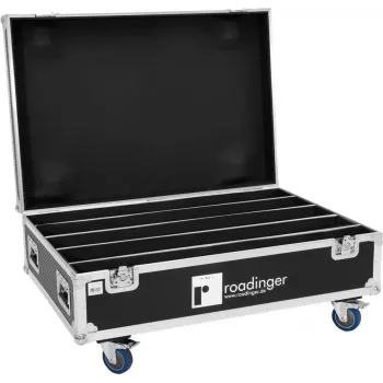 Flightcase de transporte e proteção Roadinger para 4x LED IP Atmo Bar 10