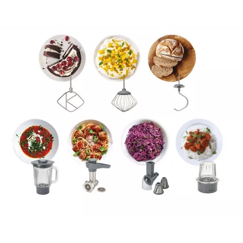 Kenwood Prospero+ Máquina de cozinha 1000 W 4,3 L Prateado, balança integrada em aço inoxidável