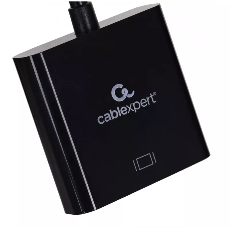 Adaptador USB Type-C para HDMI Gembird A-CM-HDMIF-03, USB 2.0/3.2 Gen2, 3840×2160@30Hz, preto