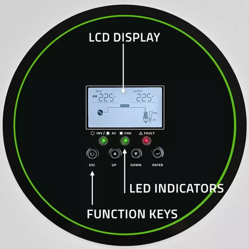 Inversor solar híbrido Off-Grid 6200W | 120A