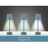 Beper P207ILI200 candeeiro de mesa LED recarregável, interruptor tátil, regulável, azul ardósia