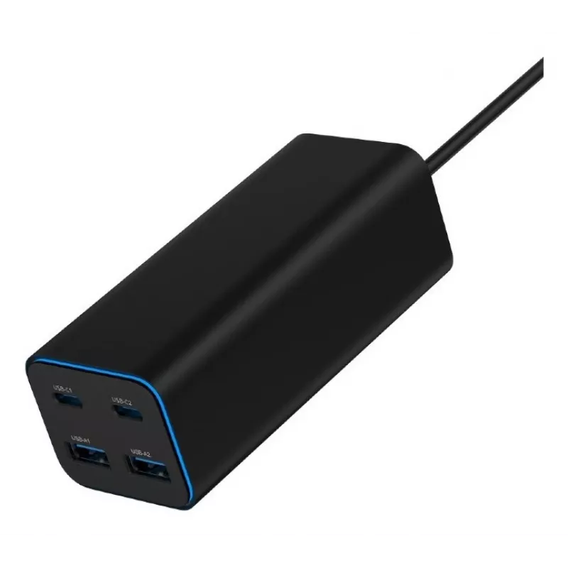 Gembird TA-UC-2A2C-PD100-01-BK Carregador para dispositivos móveis portátil, smartphone preto AC carregamento rápido interior