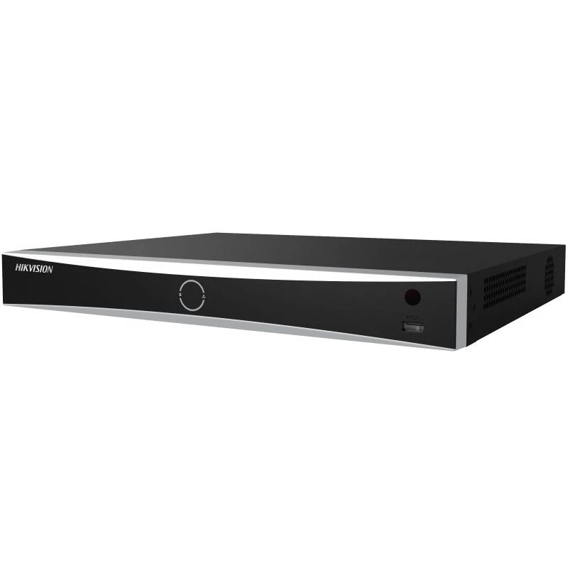 Gravador de vídeo em rede Hikvision DS-7608NXI-K2(D) — 8 canais, 4K máx, HDD 10 TB, 1U, preto