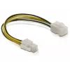 Cabo de alimentação ficha/conector fêmea P4 DeLOCK 82428 0,15 m
