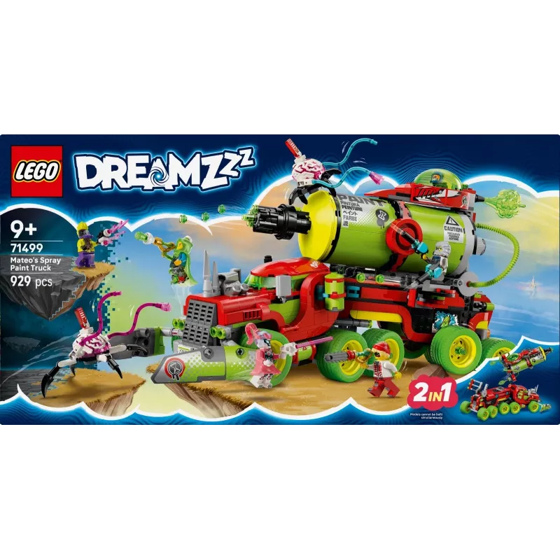 LEGO DREAMZZZ 71499 camião de tinta em spray do Mateo