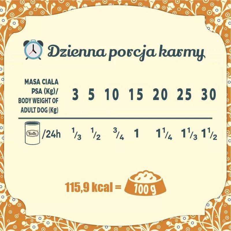 FOLK tradicional festim polaco de coelho - comida húmida para cães - 800g