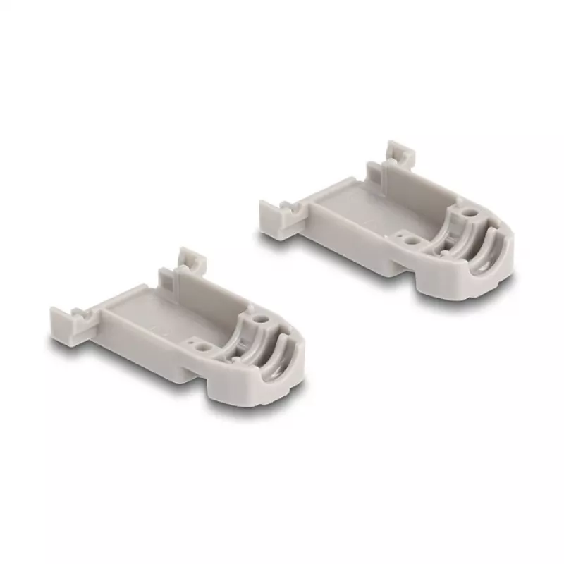 Caixa D-Sub DELOCK 9 pinos com vedantes de borracha, plástico, preto/cinzento, 41,6×31,6×19,8 mm