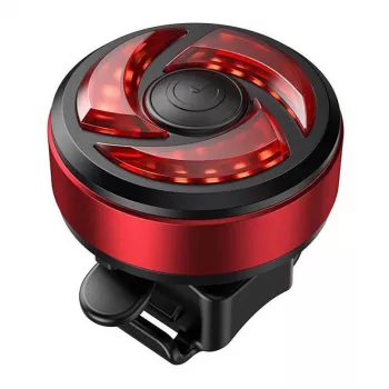 Luz traseira Superfire BTL02 USB, bateria 330 mAh, recarregável por USB, luz traseira de segurança