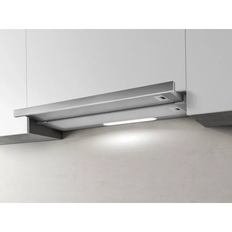 Exaustor de encastre Elica ELITE 14 LUX 50 BL — 500 mm, filtro de gordura de alumínio, caudal máximo de extração 650 m³/h, nível de ruído 62 dB, iluminação LED 2700 K