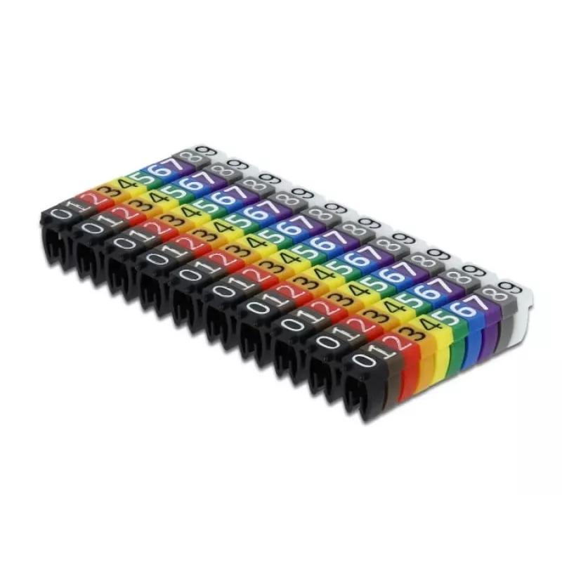 Fixador de cabos DeLOCK 18304 cores sortidas