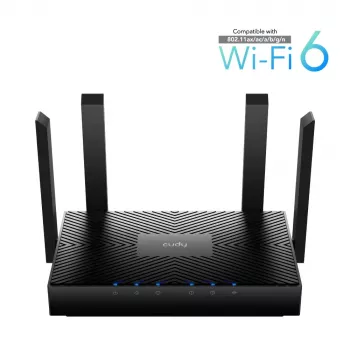Router sem fios Cudy WR3000 Gigabit Ethernet Dualband (2,4 GHz / 5 GHz) preto
