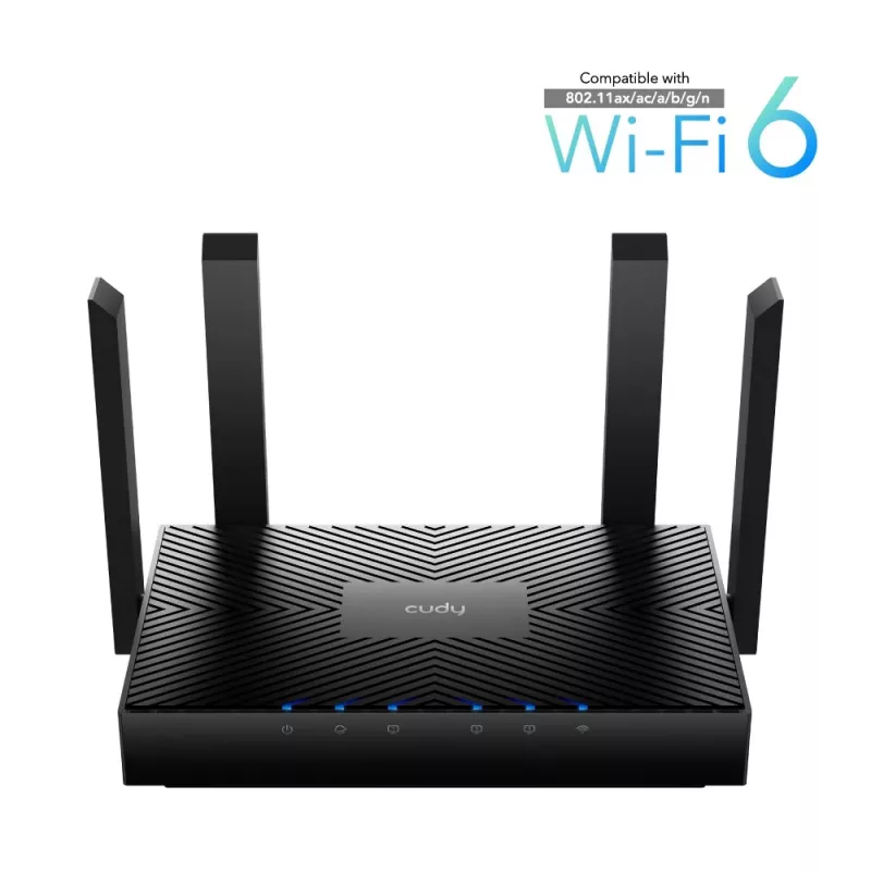 Router sem fios Cudy WR3000 Gigabit Ethernet Dualband (2,4 GHz / 5 GHz) preto
