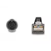 Cabo de rede DeLOCK M12 com codificação A de 8 pinos, ficha macho para ficha macho RJ45 PUR (TPU) 1 m