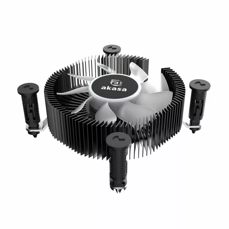 Arrefecedor de ar Akasa AK-CC6615BP01 preto 600-3000 rpm rolamento de esferas duplo