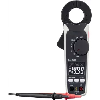 Voltcraft VC541 pinça de corrente de fuga 100µA digital CAT III 600 V visor contagens 2000 corrente de fuga (VC-16044230)