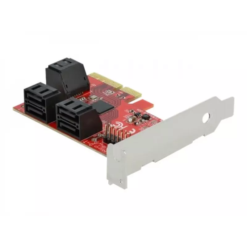 Placa SATA PCI Express x4 DeLOCK 6 portas fator de forma Low Profile