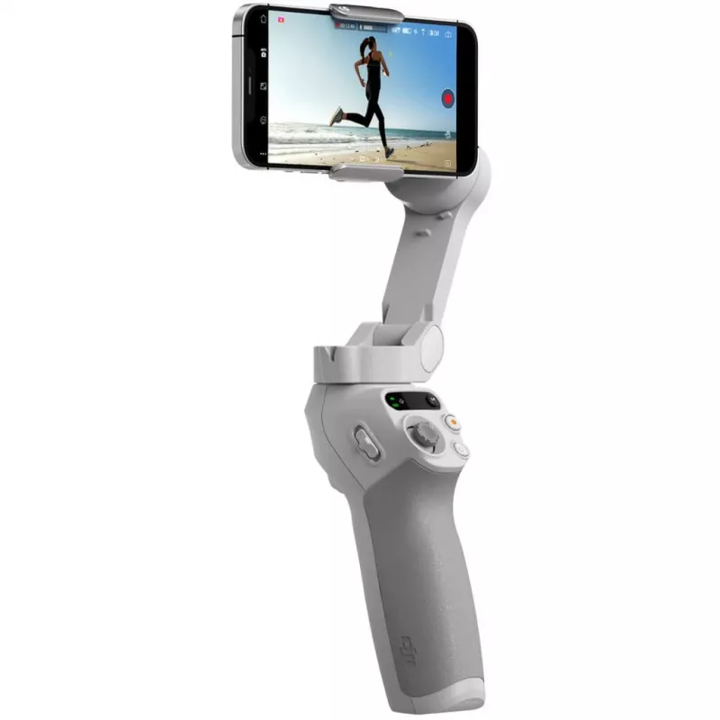 Estabilizador DJI OM SE cinzento Bluetooth incl. suporte para telemóvel bolsa carga máxima 290 g