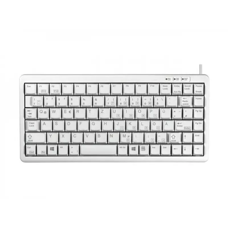 Teclado CHERRY Compact, Combo (USB + PS/2) Office USB + PS/2 QWERTY cinzento