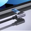 Ugreen USB-C (direito) / USB-C (curvo) PD QC 60W 3A 0,5 m US255 (cinzento)