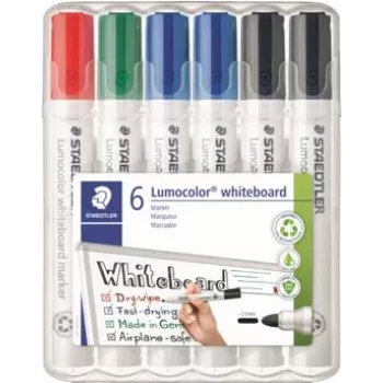 Marcador para quadro branco Staedtler 351 WP6 X, cores sortidas, ponta 2,0 mm