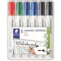 Marcador para quadro branco Staedtler 351 WP6 X, cores sortidas, ponta 2,0 mm