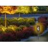 Beper P207ILO101 candeeiro solar de jardim com estaca, 12 LED efeito chama, IP44, preto