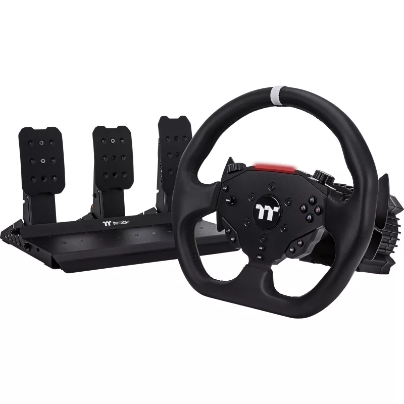 G6 Direct Drive Racing Wheel com pedais, conjunto para simuladores preto