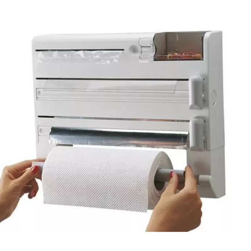 Suporte de parede para toalhas de papel Leifheit 25723 — branco, rolo individual