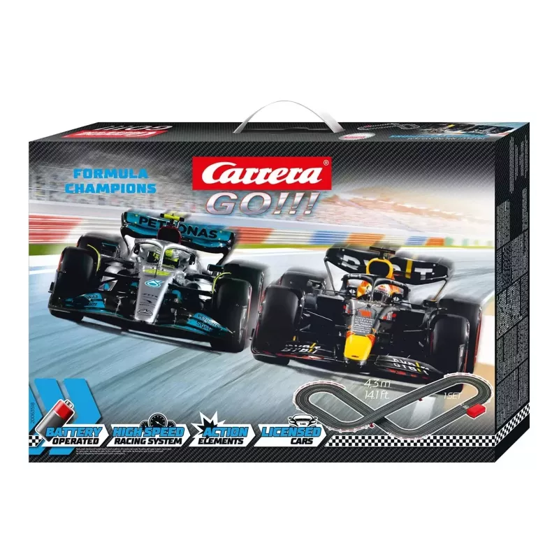 Conjunto de slotcar Carrera Formula Champions pista 4,3 m – Carrera Modelo 20063518