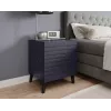 Mesa de cabeceira cama meble NOVA 44×40×52 cm, 1 gaveta, azul-marinho mate