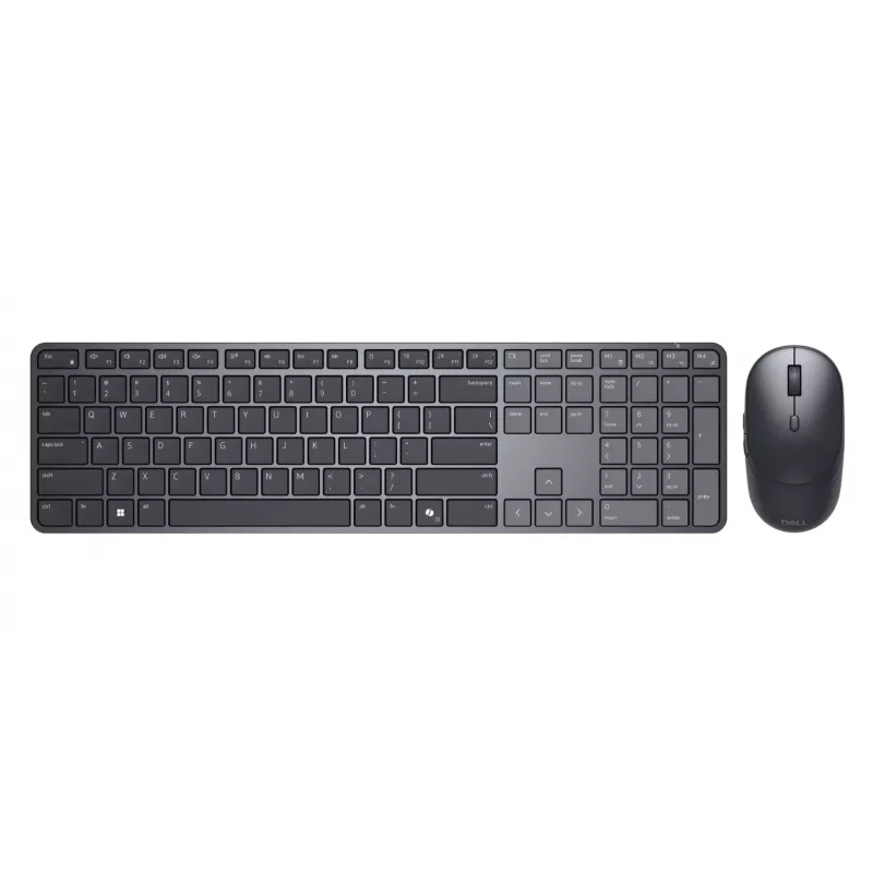 DELL Pro 7 fino KM726 teclado rato incluído Home/Office RF Wireless + Bluetooth QWERTY US International preto
