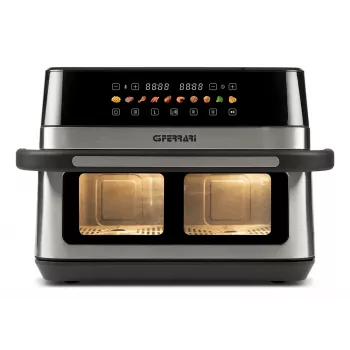 Fritadeira G3 Ferrari G10223 Double 12 L de pé 2200 W fritadeira de ar quente preto, aço inoxidável