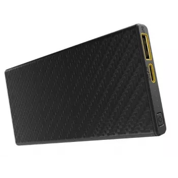 Powerbank portátil Nitecore CARBO 10000 — iões de lítio 10000 mAh, 38 W PD, USB-A + USB-C, cinzento