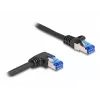 Cabo de rede DeLOCK RJ45 Cat.6A S/FTP 0,5 m preto